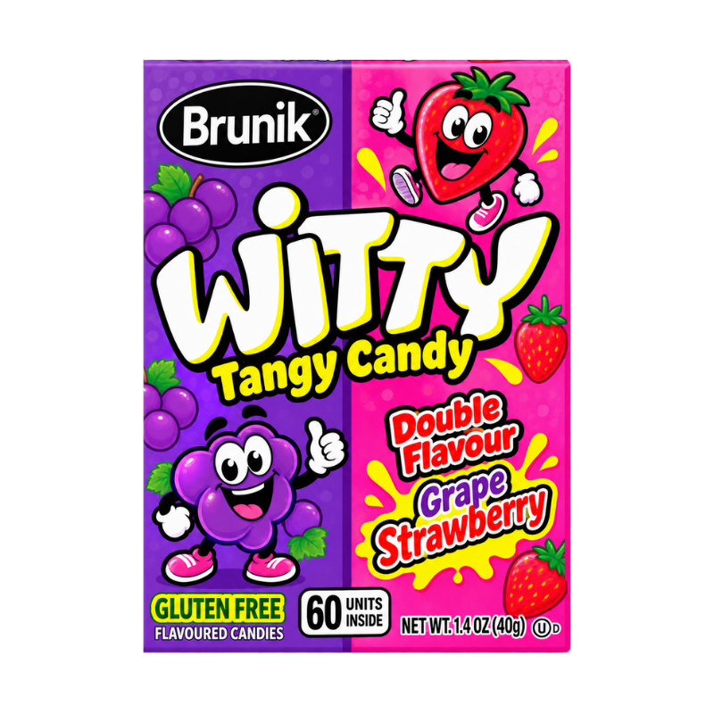 WITTY TANGY CANDY GRAPE STRAWBERRY 40G
